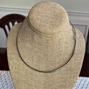 Sterling silver omega snake chain necklace